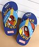 Cute Walk by Babyhug Marvel Slip On Flip Flops with Spider Man Print -  Blue