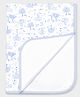 Mi Arcus 100% Cotton With Back TPU Lamination All Over Printed Mattress Protector - Blue
