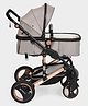 Mi Arcus 2-in-1 Baby Stroller & Pram with Convertible Bassinet, Shock Absorber Wheels & Storage Basket- Beige