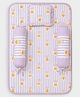 Mi Arcus Cat Print & Striper Bolsters, Head Pillow & Soft Mattress, Comfortable Baby Bedding Set- Lavender