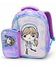 Echo Boomers  15.5 Inches Girls School Backpack with Detachable Pouch Sparkly Kids Backpack for School & Travel