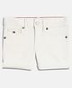 Tommy Hilfiger Cotton Woven Knee Length Solid Shorts - White