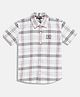 Tommy Hilfiger Cotton Woven Half Sleeves Shirt with Checks - White
