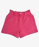 Tommy Hilfiger Cotton Knit Knee Length Solid Shorts - Pink
