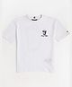 Tommy Hilfiger Cotton Knit Half Sleeves  Text Printed T-Shirt - White