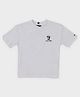Tommy Hilfiger Cotton Knit Half Sleeves  Popcorn Printed T-Shirt - White