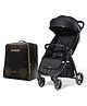 Loopie Hop Baby Stroller with Rain Cover and Stroller Bag - Black Charcoal