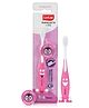 LuvLap Smiley Baby Toothbrush With Soft Bristles & Hygiene Cap BPA Free For Kids 1 years+ -Purple
