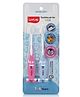 LuvLap Smiley Baby Toothbrush With Soft Bristles & Hygiene Cap - Pack of 2
