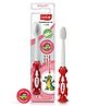 LuvLap Croco Baby Toothbrush With Extra Bristles & Hygiene Cap BPA Free For Kids 1 Years+ - Red