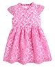 Funshine Woven Cap Sleeves Floral Printed Dress - Pink