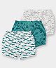 Carter's Cotton Knit Animals Printed Bloomers With Anti Microbial Finish Pack of 3 -  Green