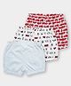 Carter's Cotton Knit Striped Car Printed Bloomers With Anti Microbial Finish Pack of 3 - White