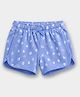 Carter's Cotton Woven Mid Thigh Floral Printed Shorts - Blue