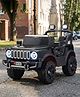 Ebabykart Kids Thar 12V Electric Ride On Jeep for Kids with Remote Control, Music and Light1-6 Yrs Car Battery Operated Ride On (Painted Black)