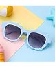 Ortis Solid UV Protected Square  Sunglasses - Sky Blue