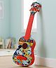 Disney Mickey & Friends Musical Guitar Toy | Toy Guitar with Real Tuning Pegs & Strings| Includes Pick| Fun Band Musical Instrument| Pretend Play Music Toy| BIS Certified - Red