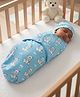 The Mom Store Baby Swaddle Blanket and Cap Set