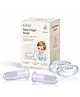 Tutots Silicone Finger Brush with Protective Case  - Pack of 2| BPA Free & Food Grade| Silicone Bristles and Bumps| Wide Finger Cavity| Bristles and Bumps| Early Oral care