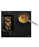 Hafele Nero 60cm Built-in Induction Hob | 7200W | Flex Zones | Slider Touch Control | Power Boost | 4 Zones-Black