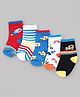 Cute Walk By Babyhug Anti-Bacterial Ankle Length Socks  Pack of 5  12-24M Multi Color Male