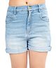 Olele Denim Woven Washed Shorts - Blue