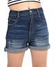 Olele Denim Woven Washed Shorts - Blue