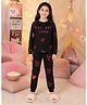 Unicorn Cotton Knit Full Sleeves You Are Loved Printed Coordinating Tee & Pajama  Night Suit - Black & Red