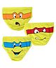 Plan B Pack Of 3 Turtle Print Briefs - Green
