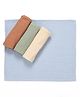 Zoe 100% Cotton Muslin Washcloths for Baby Pack of 4 - Multicolour| Crinkle Muslin Fabric| Single Layer| Soft & Breathable| Reusable Face Towels| Machine Washable