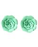 Party Propz Paper Flower Rose for Party Decoration Green - Set of 2 Pieces