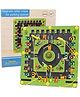 Happy Hues Wooden Magnetic Alphabet & Car Parking Space Board Maze Toy - Drive, Match & Learn the ABCs in a Fun Interactive Parking Lot- Multicolor