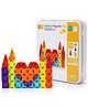Happy Hues 56Pcs Portable Mini Magnetic Geometry Building Blocks Set-Travel Friendly Toys for Kids