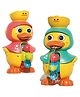 HAPPY  HUES Cute Duck Water Wheel Bath Toy for Kids  Interactive Waterfall Toy with Fun Educational Sensory Play for Toddlers Random Color