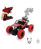 The Flyers Bay Rock Master Remote Control Car with Smoke | 2WD Monster Truck Rock Crawler for Kids | 2.4 GHz RC, Off-Road Suspension, LED Smoke Effect | Rechargeable C-Type Charging(Red)