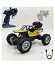 The Flyers Bay Rock Master Remote Control Car with Smoke | 2WD Monster Truck Rock Crawler for Kids | 2.4 GHz RC, Off-Road Suspension, LED Smoke Effect | Rechargeable C-Type Charging(Yellow)