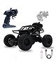 The Flyers Bay Rock Master Remote Control Car with Smoke | 2WD Monster Truck Rock Crawler for Kids | 2.4 GHz RC, Off-Road Suspension, LED Smoke Effect | Rechargeable C-Type Charging(Black)
