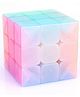 Fiddlys 3x3 Jelly Speed Cube  Stickerless 3x3x3 Magic Cube Puzzle for Kids & Adults | Smooth Rotation, Vibrant Colors & Stress Relief Toy | Brain-Boosting Learning Puzzle for All Ages