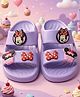 Yellow Bee Mickey & Friends Featuring Minnie Mouse Applique Detailed Sliders - Purple