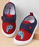 Cute Walk by Babyhug Velcro Closure Casual Shoes With Dino Print - Blue