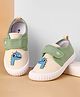 Cute Walk by Babyhug Velcro Closure Casual Shoes With Dino Print - Green