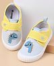 Cute Walk by Babyhug Velcro Closure Casual Shoes With Dino Print - Yellow