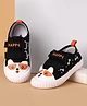 Cute Walk by Babyhug Slip-On Couser Casual Shoes With Puppy Print - Black