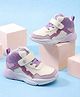 Cute Walk by Babyhug Velcro Closure Casual Shoes With Glitter Print - Purple