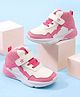 Cute Walk by Babyhug Velcro Closure Casual Shoes With Glitter Print - Pink