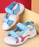 Cute Walk by Babyhug Velcro Closure Sandal With Glitter Print - Light Blue