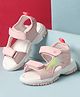 Cute Walk by Babyhug Velcro Closure Solid Sandal - Pink