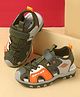 Cute Walk by Babyhug Velcro Closure Sports Printed Sandal - Green