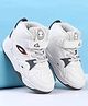 Babyoye Velcro Closure Casual Shoes With Smiley Print - White