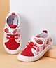 Cute Walk by Babyhug Velcro Closure Casual Shoes With Strawberry Print - Red
